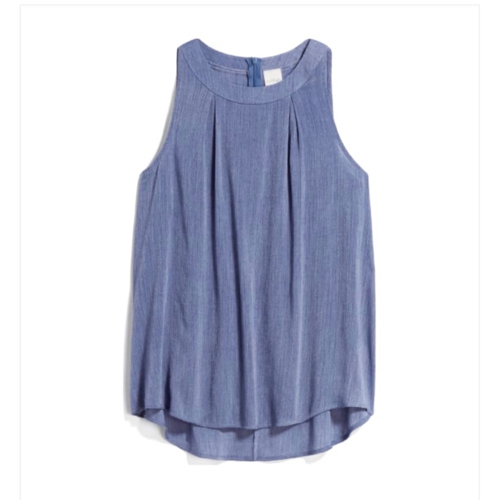 Light Denim Colored Halter Top
